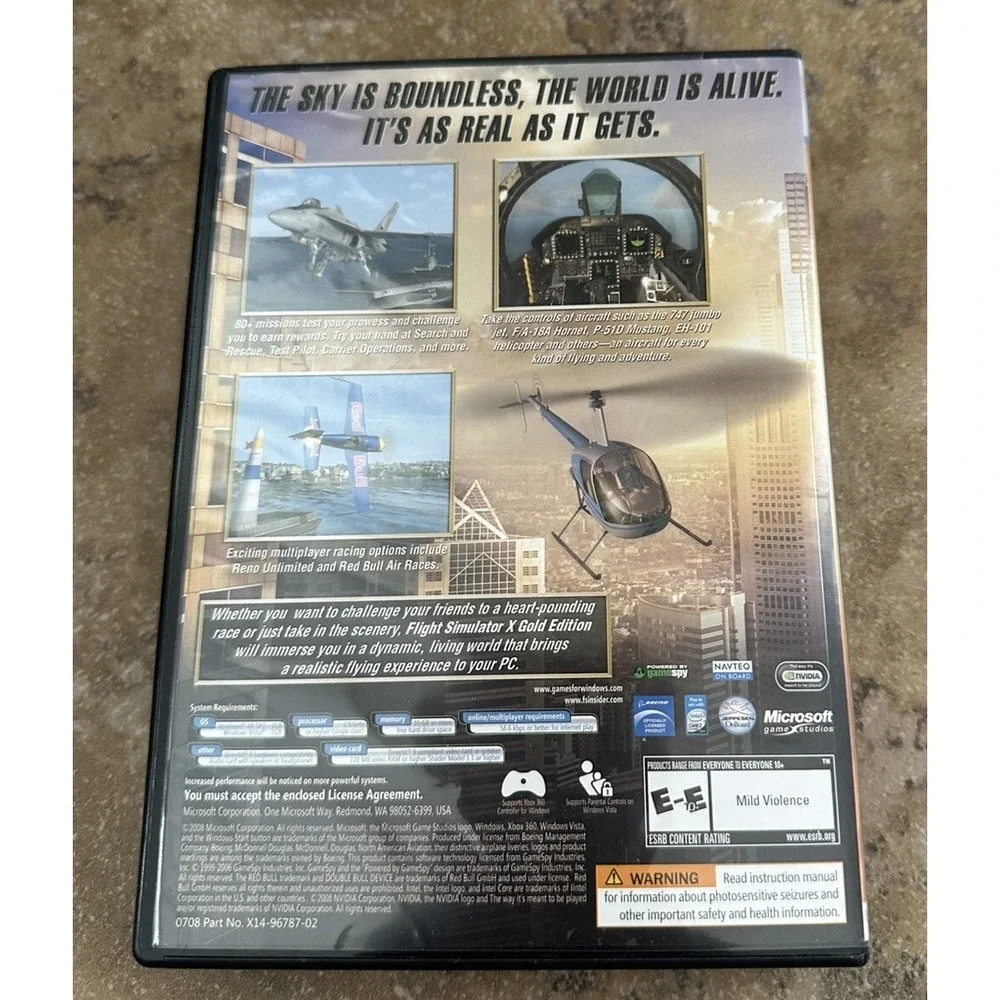 Microsoft Flight Simulator X Gold Edition PC Windows w/Acceleration Expansion